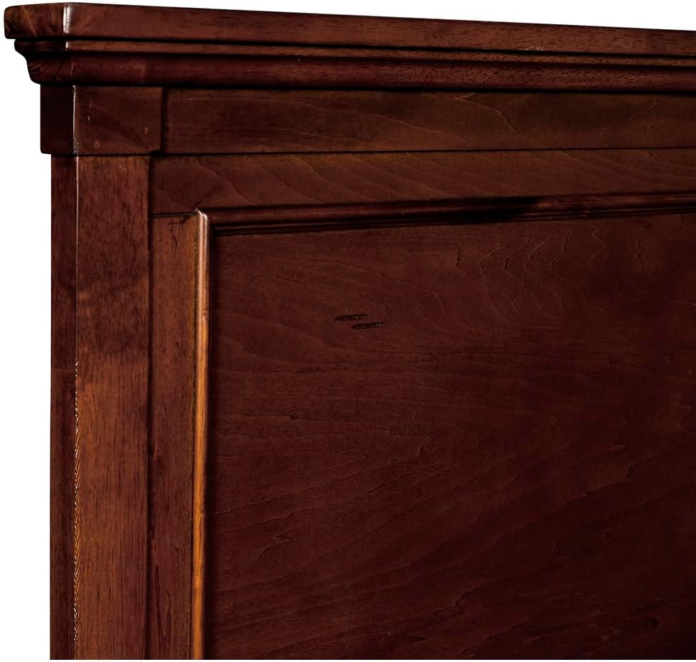 Cherry Wood Full Panel Bed Frame