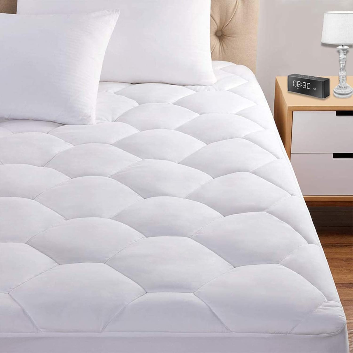 Quilted Deep Pocket Queen Mattress Pad