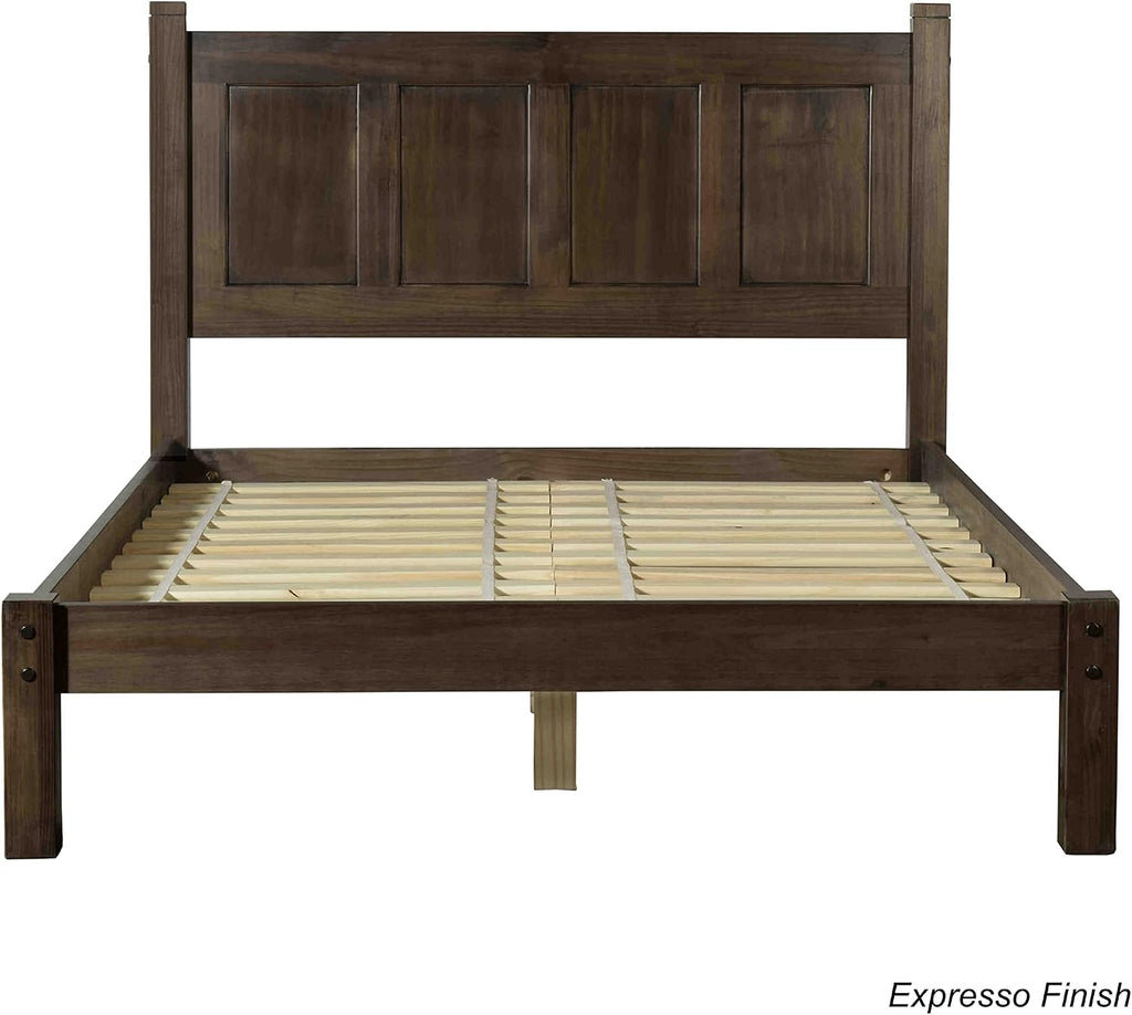 Espresso Shaker Queen Wood Bed