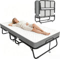 Metal Foam Wheeled Foldable Guest Bed