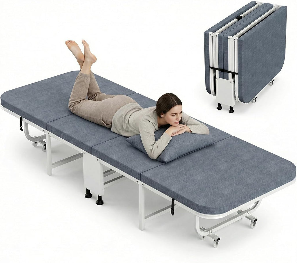 Wheeled Foldable Rollaway Guest Bed