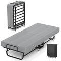 Metal Foam Wheeled Foldable Guest Bed