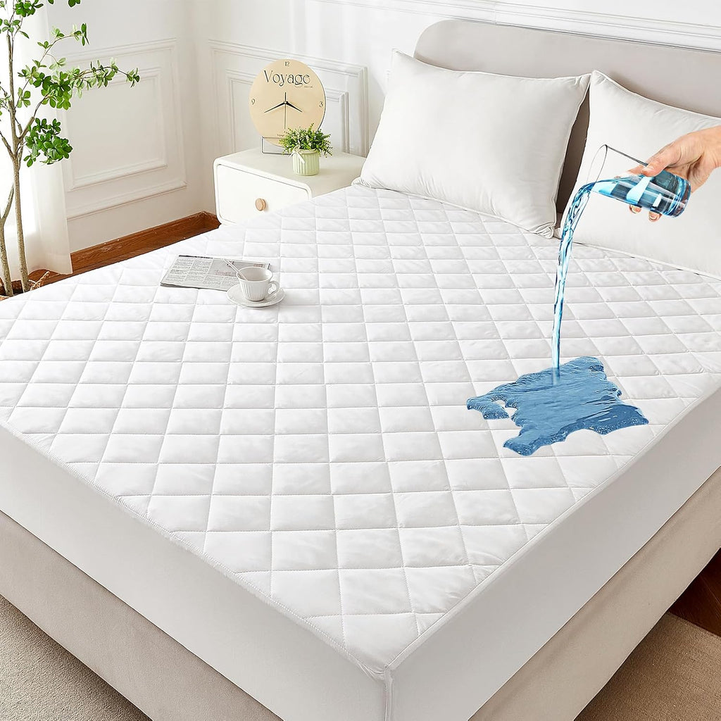 Quilted Waterproof Queen Mattress Cover
