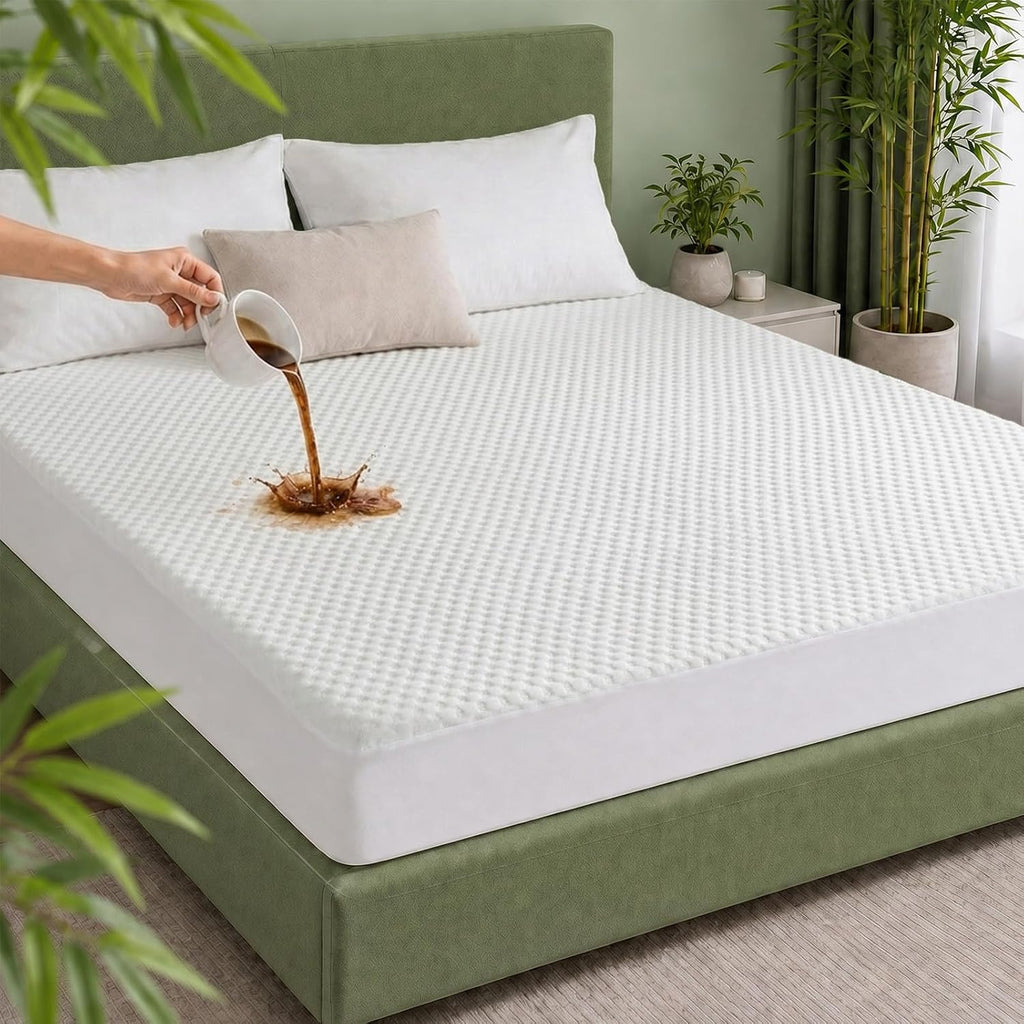 Bamboo Cooling Queen Mattress Protector
