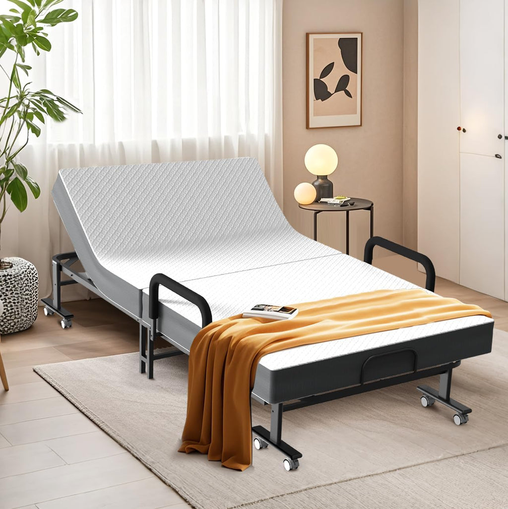 Wheeled Adjustable Foldable Guest Bed