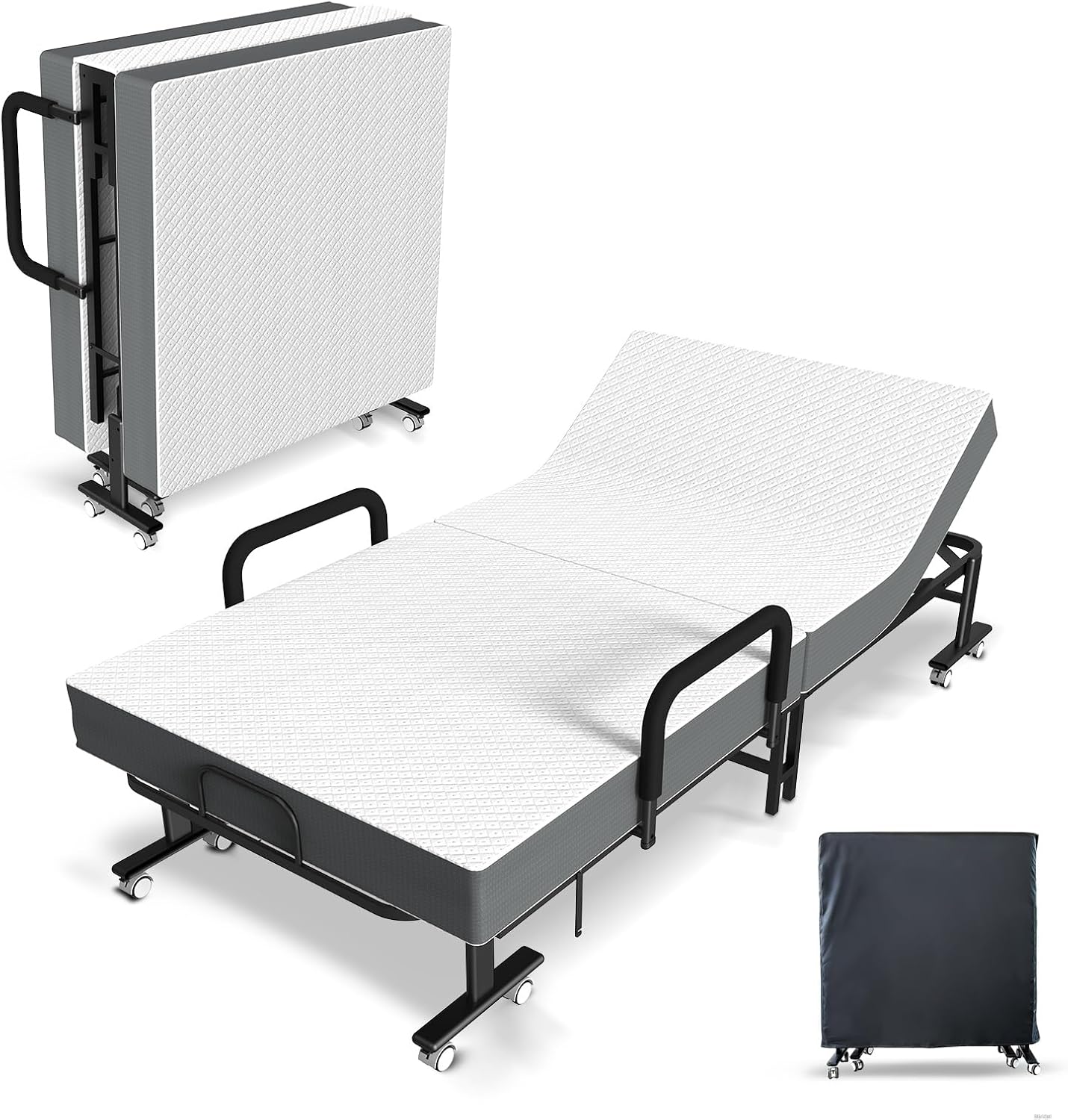 Wheeled Adjustable Foldable Guest Bed