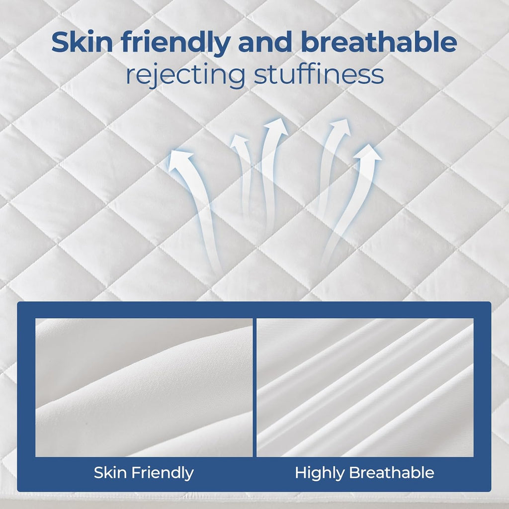 Quilted Waterproof Queen Mattress Cover