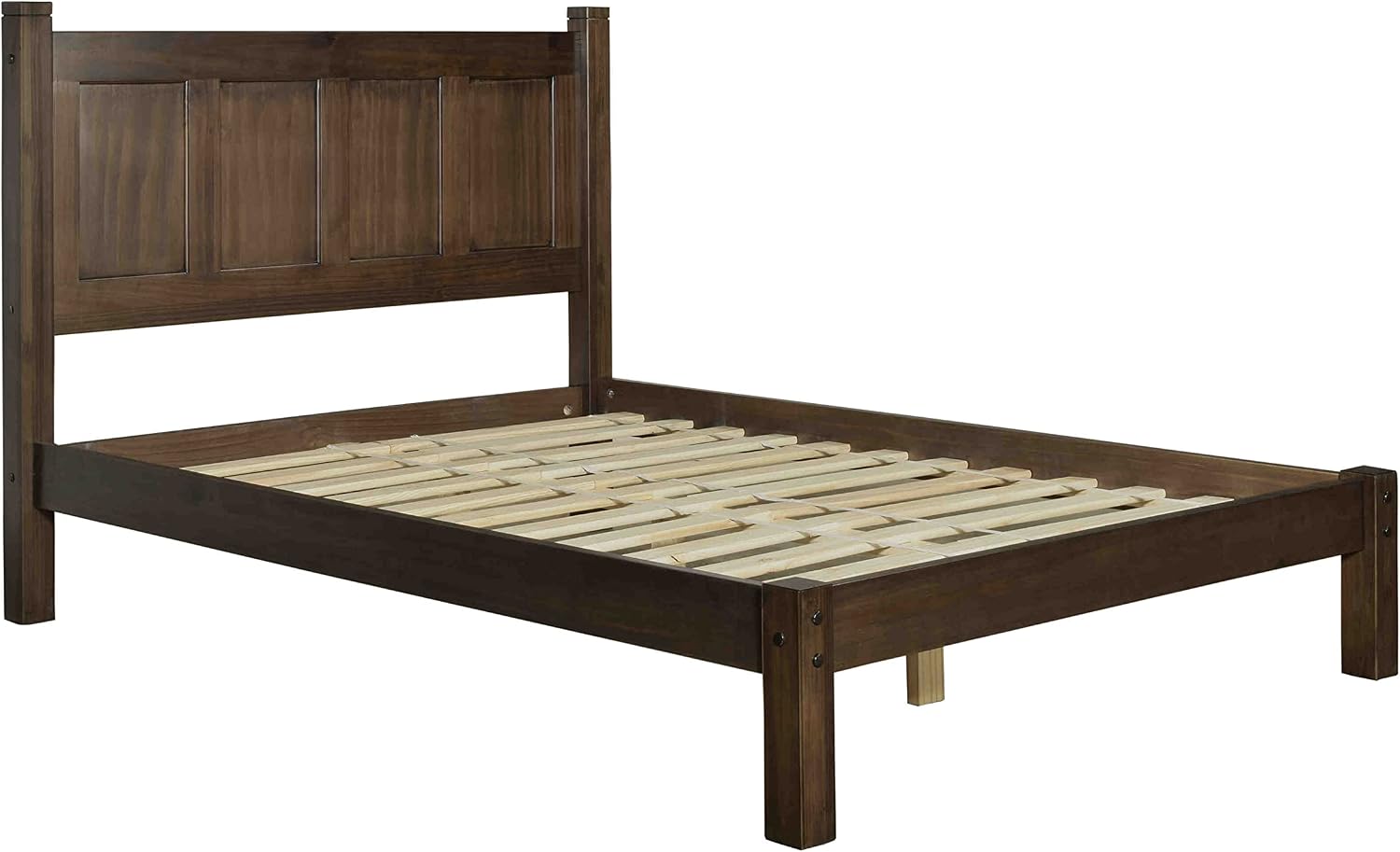 Espresso Shaker Queen Wood Bed