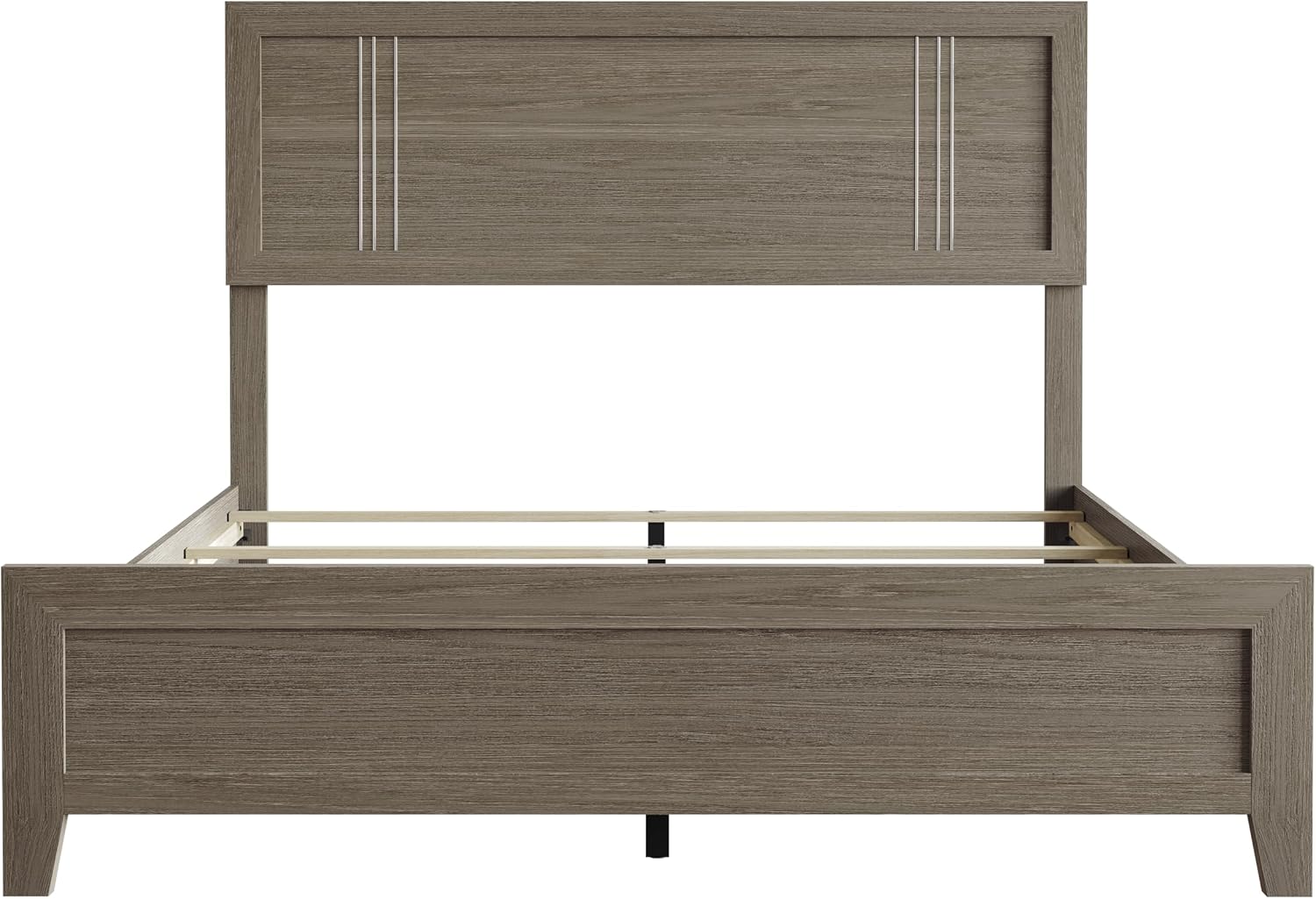 Wood Grain King Panel Bed Frame