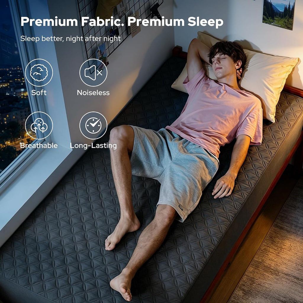 Gray Twin XL Waterproof Mattress Cover
