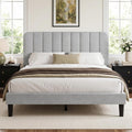 Velvet Full Upholstered Platform Bed