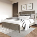 Wood Grain King Panel Bed Frame